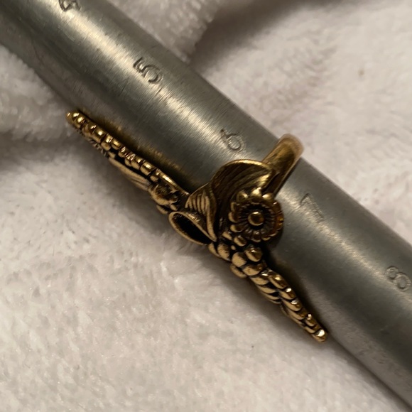 Awesome Lucky Brand southwest style gold tone ring size 6.5 - Picture 6 of 10